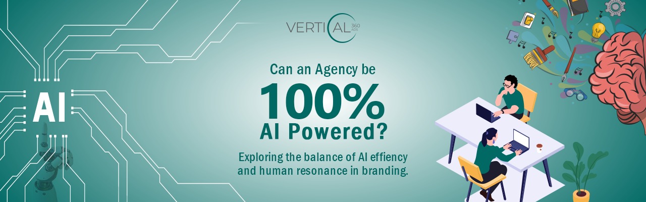 Can an Agency Be 100% AI-Powered? Exploring the balance of AI efficiency and human resonance in branding. - Banner Image